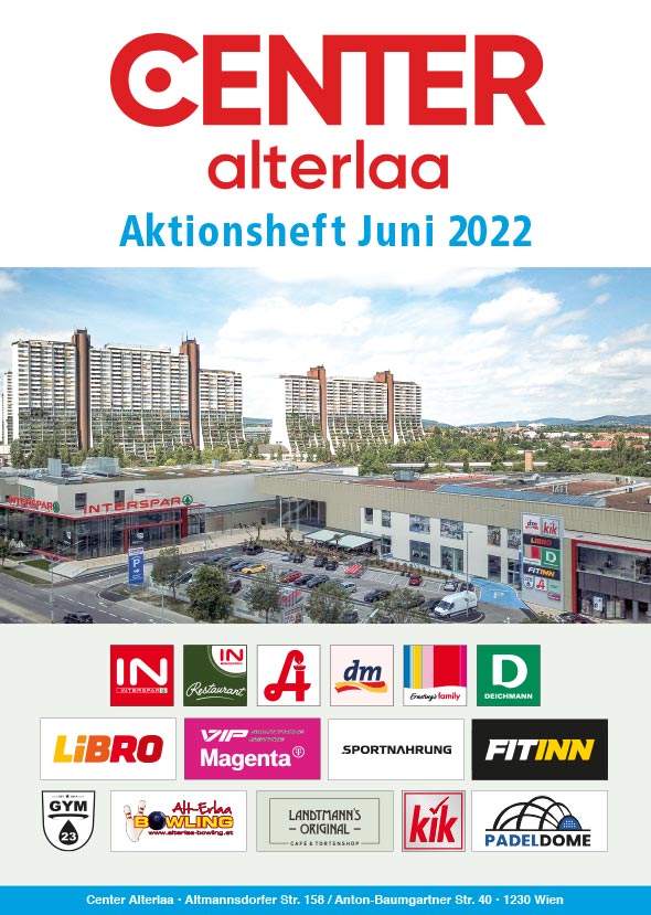 Aktionsheft Center Alterlaa Juni 2022