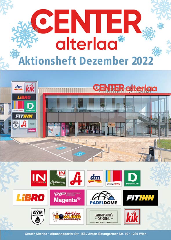 Aktionsheft Center Alterlaa Dezember 2022